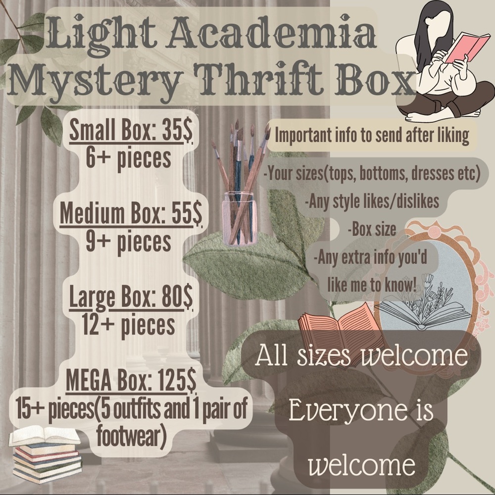 Light Academia Mystery Thrift Box